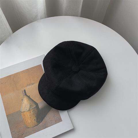 Winter All-match Korean Style Hat Velvet Berets Painter Hat Women Octagonal  Cap 836225582447