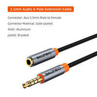 CABLETIME 3.5mm Jack Audio Extension Cable for Laptop PC Xiaomi Male to Female Stereo 3.5 Headphone Aux Extend Adapter Cord