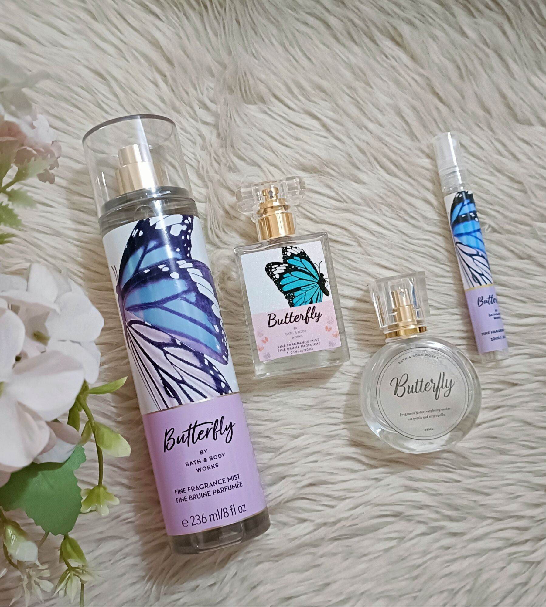 Butterfly Fragrance Mist by Bath Body Work in Trial Sizes Light