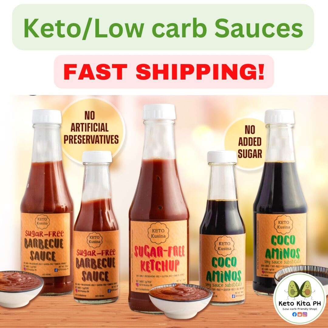 Keto Kusina Sauces - Sugar Free Ketchup, BBQ Sauce And Coconut Aminos ...