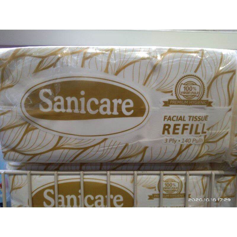 Sanicare facial tissue refill 3ply 140 pulls Lazada PH