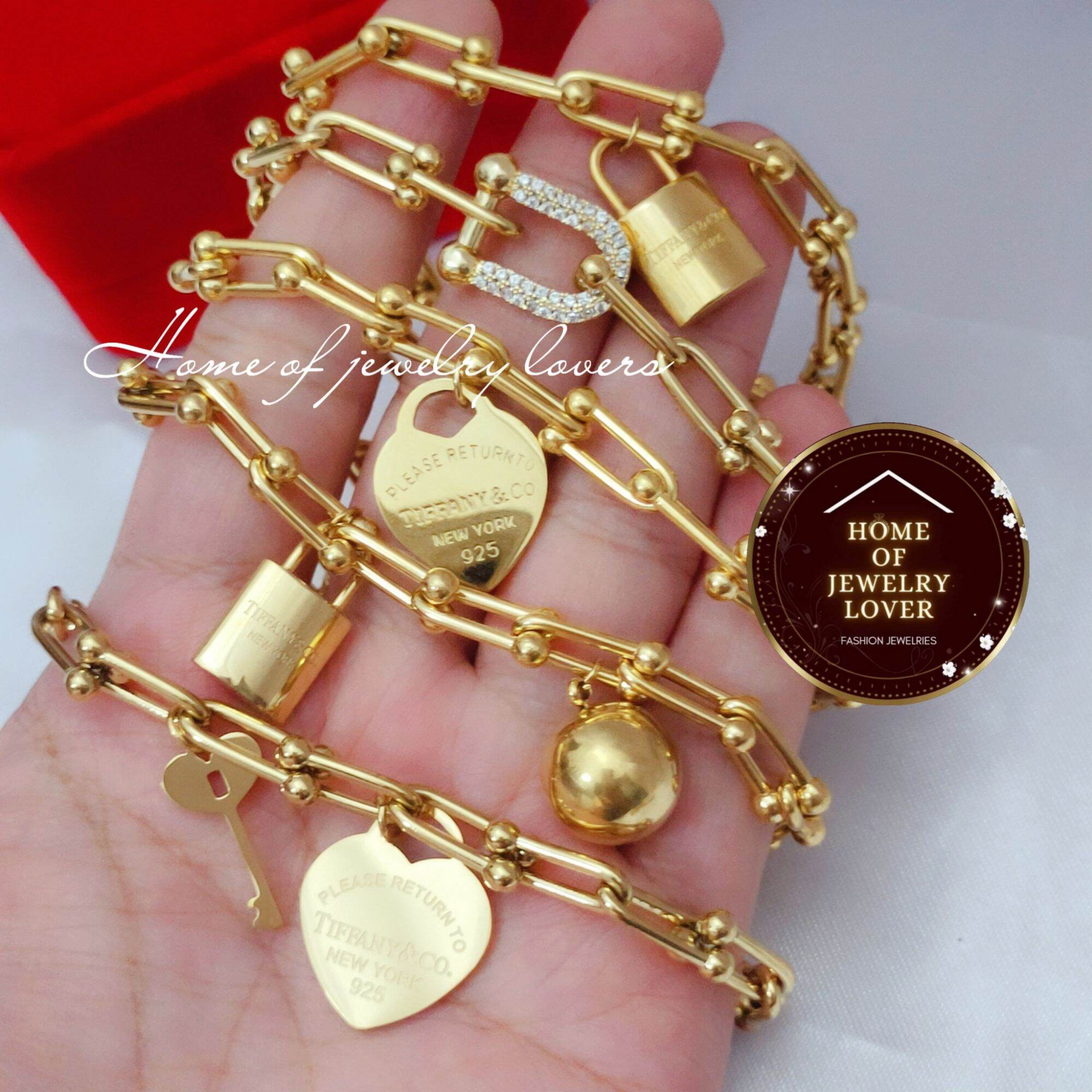 Tiffany bracelet clearance gold price