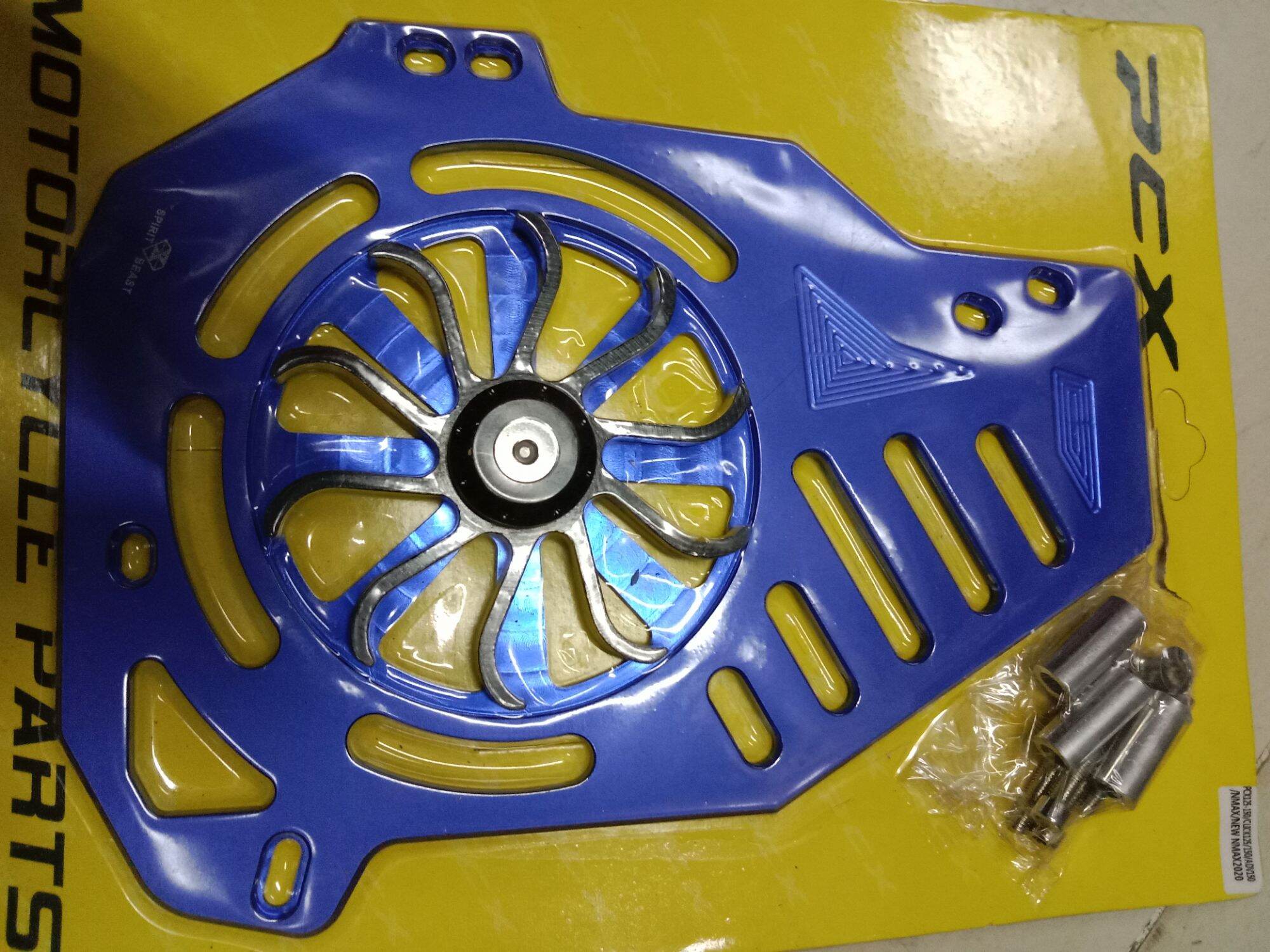 Radiator Cover With Fan PCX,CLICK,NMAX V1,ADV150 Scooter Blue Color