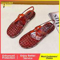 JIFANPAUL | New Fashion Transparent Lace-up Flat Sandals