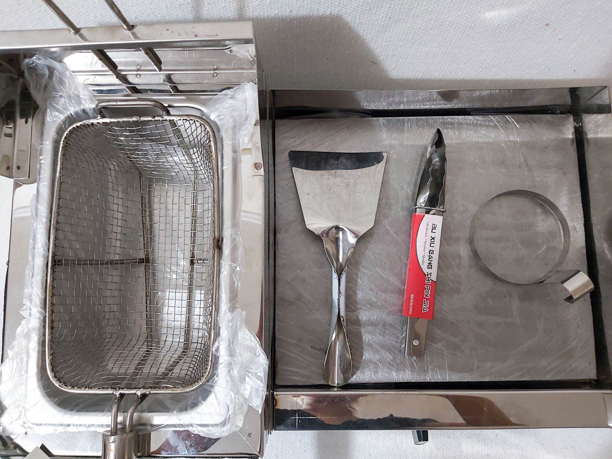 BURGER GRILLER 12X12 WITH DEEP FRYER PURE STAINLESS (PANG NEGOSYO) Lazada PH