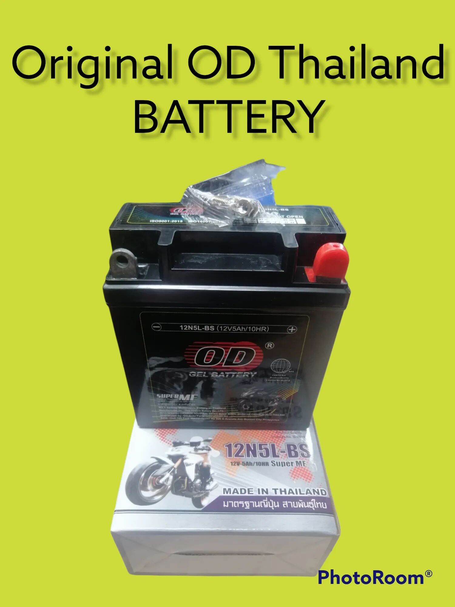 Battery 5l Od Brand Original Made In Thailand Gel Battery 12n5l-bs For 