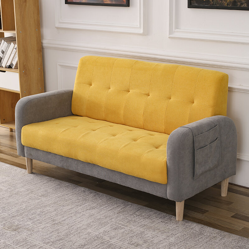 Double Sofa Small Apartment Living Room Modern Minimalist