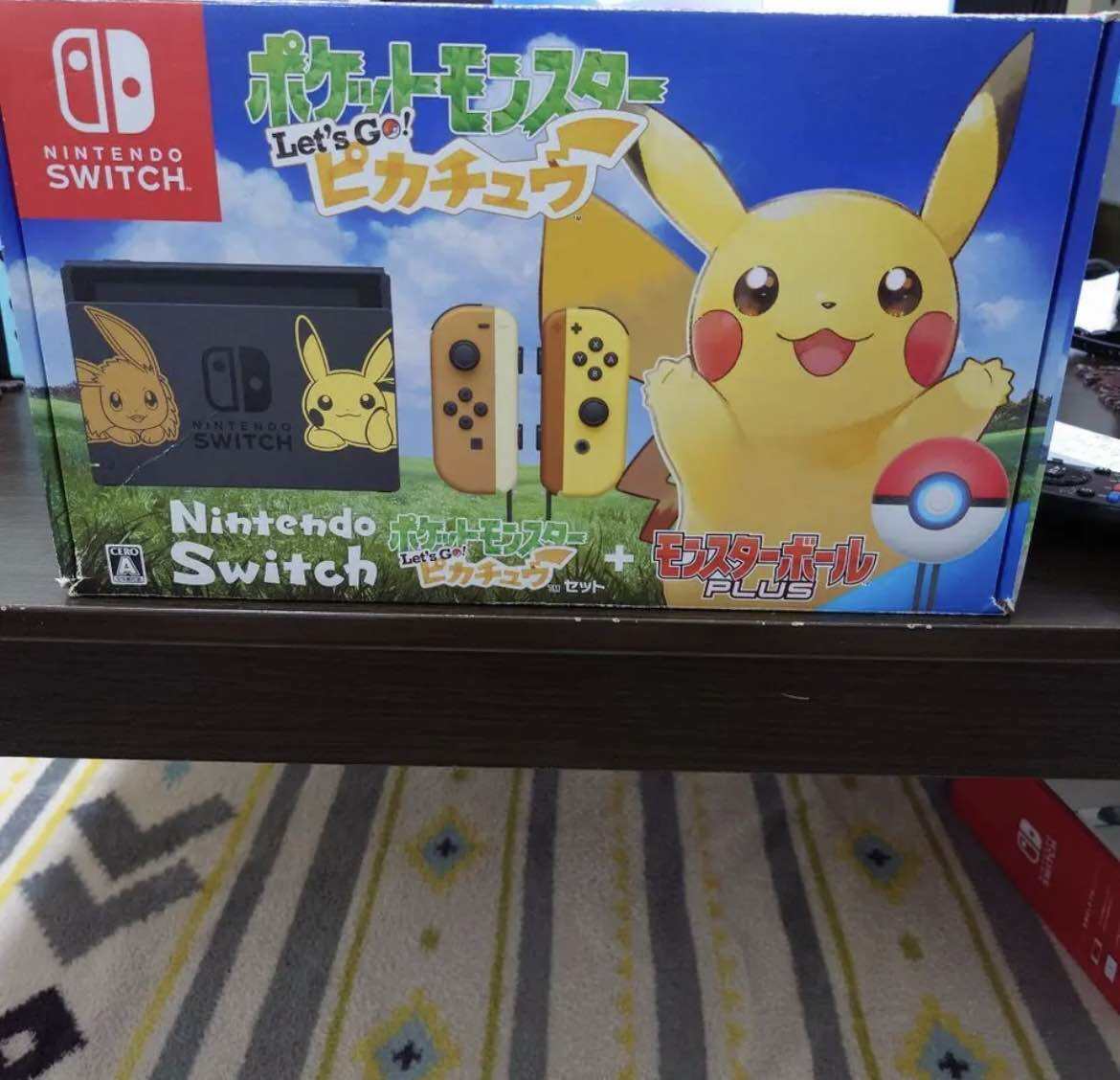 Nintendo Switch Pikachu And Eevee Limited Edition Console Full Set