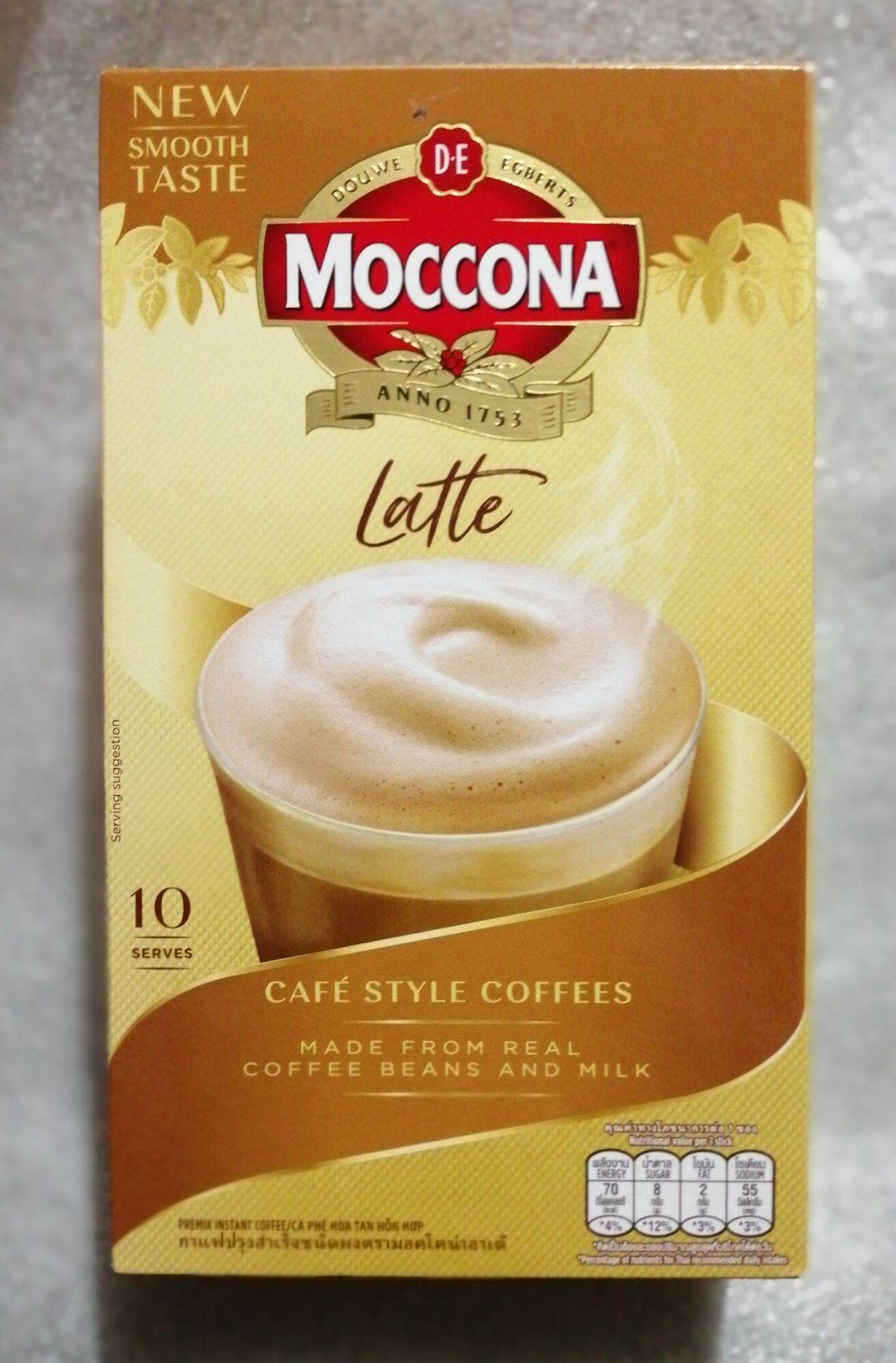 Moccona Latte Café Style Coffee 10 sachets (16g x 10) Lazada PH