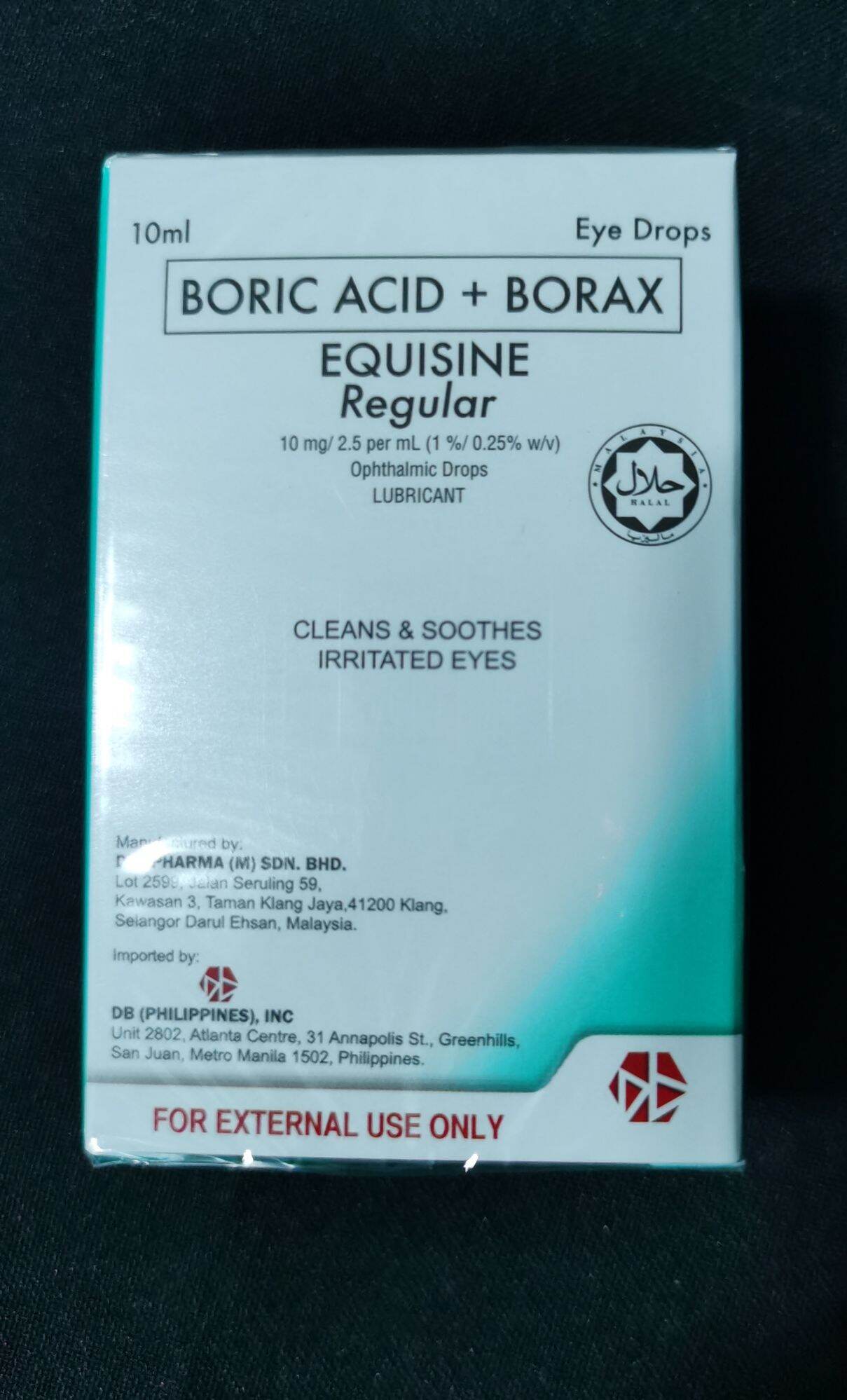 EQUISINE REGULAR Boric Acid Borax Opthalmic Drops Eye Drops 10mL   S5e64ce48527b496e8a75c1f7e708f500G 