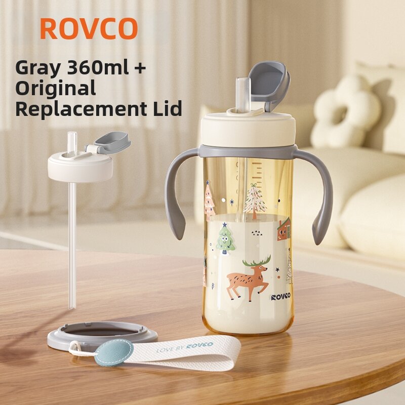 Rovco | 3+ Years PPSU Kids Milk Bottle and Straw Cup
