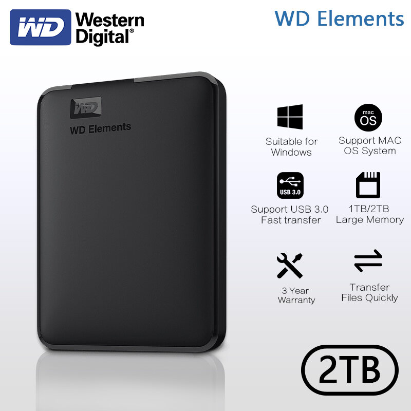 [Hot Sale] Western Digital External Hard Drive WD Elements USB 3.0 HDD