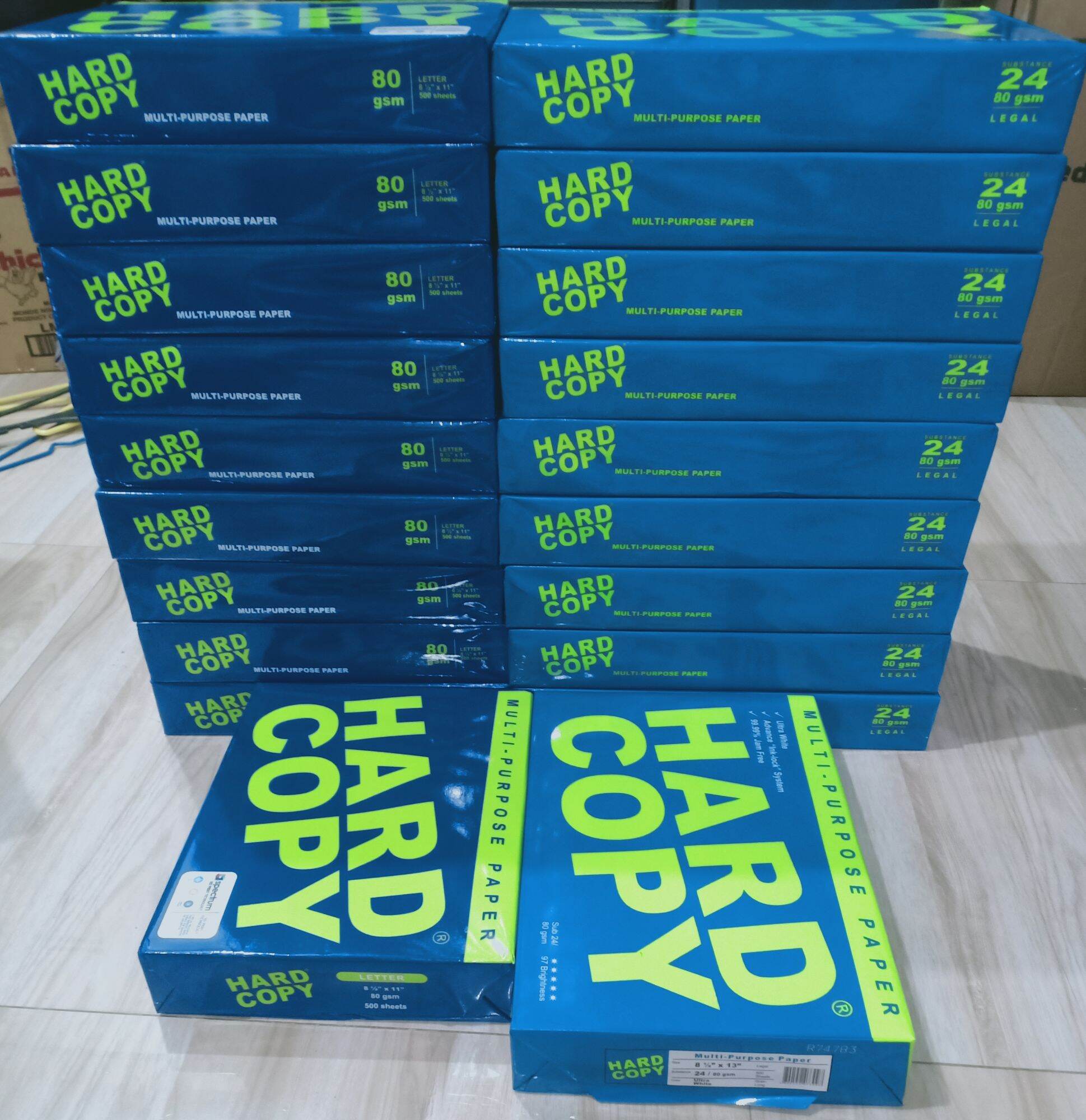 Hard Copy Bond Paper 80gsm Long, Short and A4 Lazada PH