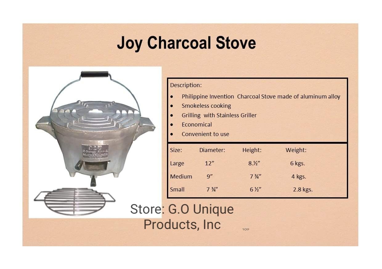 Joy Charcoal Large Stove (Silver) | Lazada Philippines