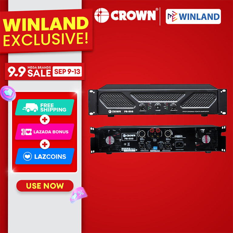 Crown PR-600 Professional 2*600W Amplifier, Premium Series