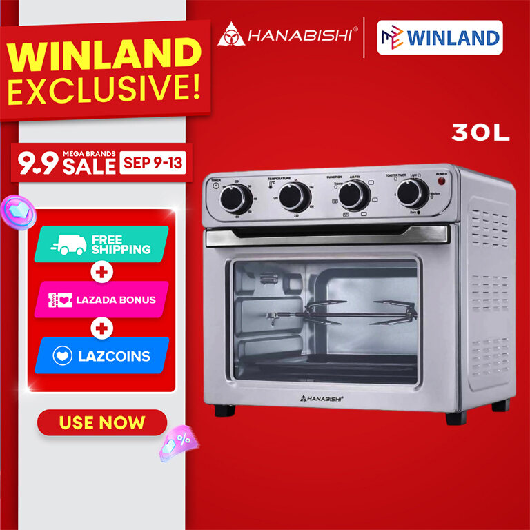 Hanabishi by Winland 30L Air Fryer Oven, 6 Functions