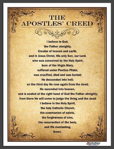 TARPAULIN PRINT THE APOSTLES' CREED SMALL & BIG | Lazada PH