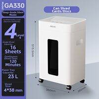 De Li | Automatic Home Office Use Paper Shredder with Card and Staple Shredding Capacity Level 5 Security GA151