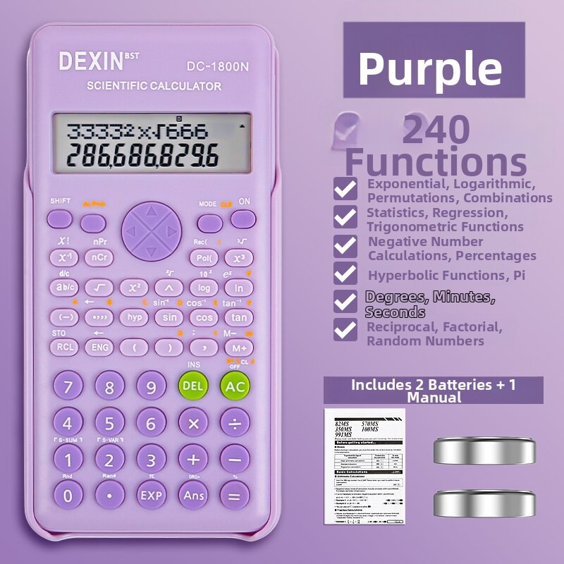 ZEEGO | Scientific Function Calculator for Students and Professionals Multifunctional Examination Dedicated