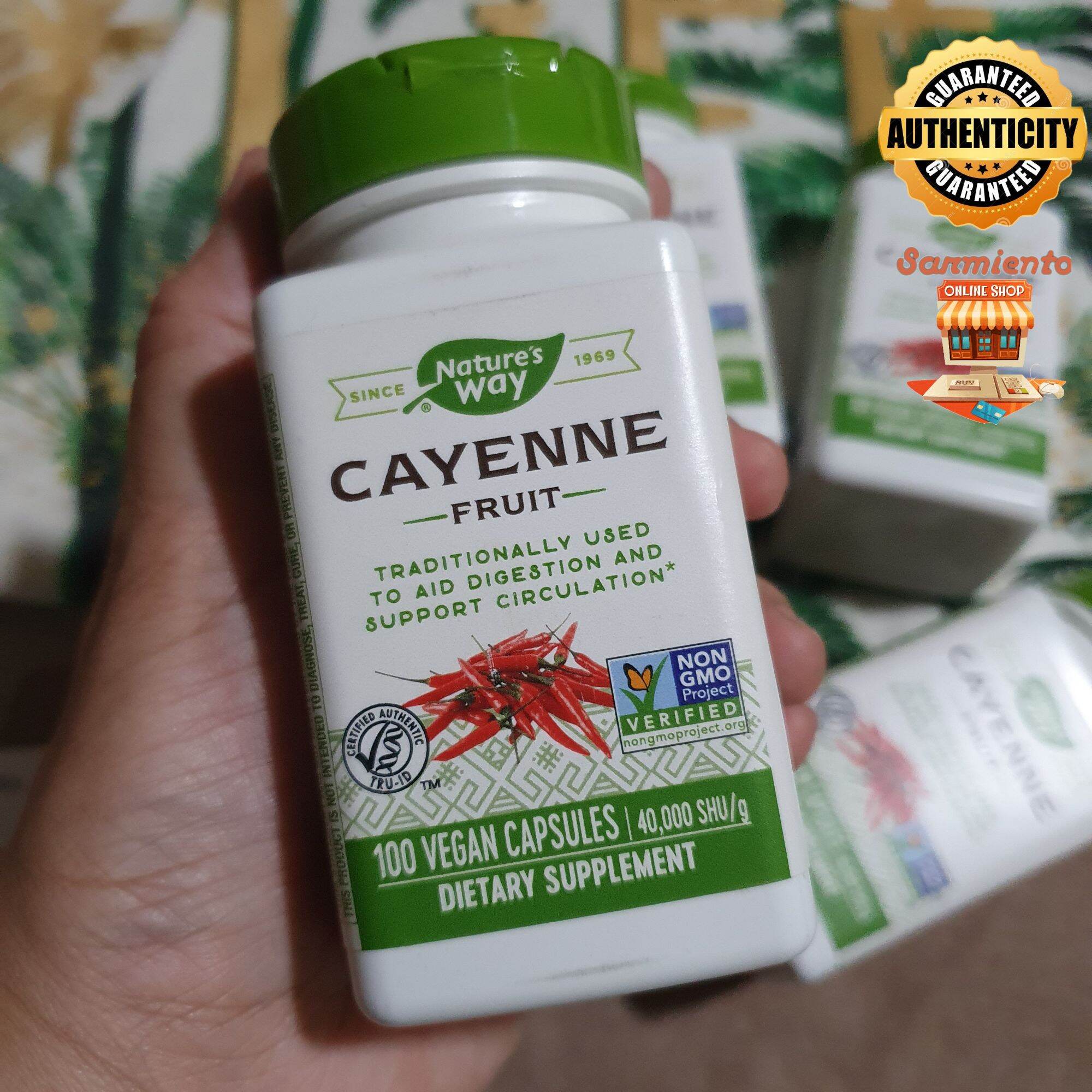 Nature's Way Cayenne Fruit 100 Vegetarian Capsules Lazada PH