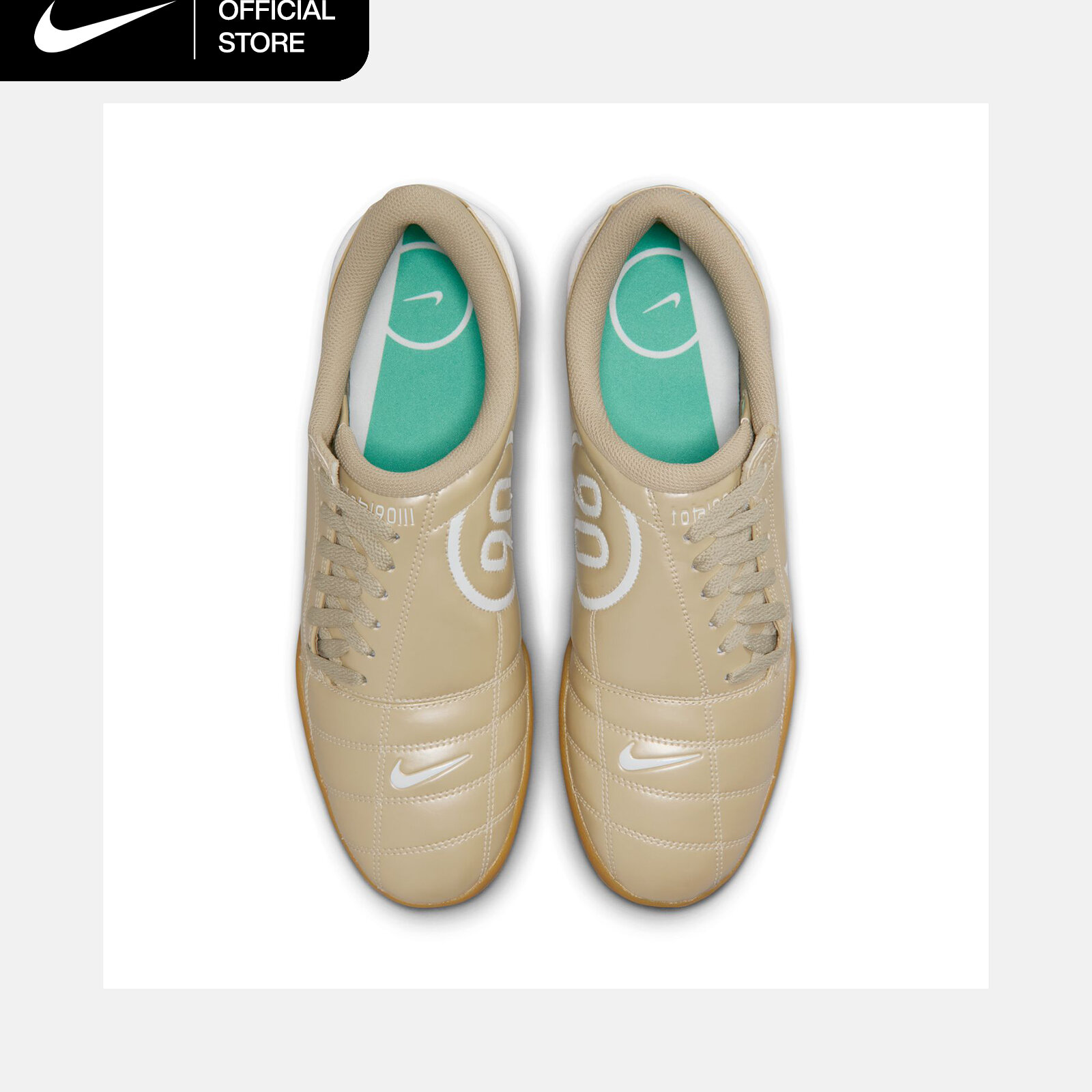 Nike Total 90 III Men 11.5 Gold Indoor Soccer Shoes HQ2851-201 Desert Khaki NWOB Shoes Nike Total 90 Desert Khaki-White-Stadium Green-Gum  main image 2