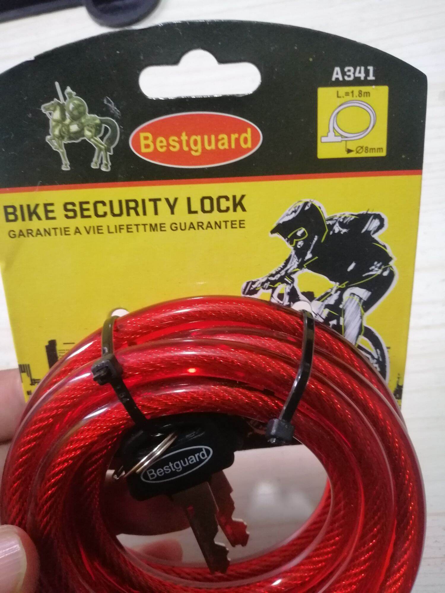 Bestguard Bike Security Lock A341 L/1.8mx7mm | Lazada PH