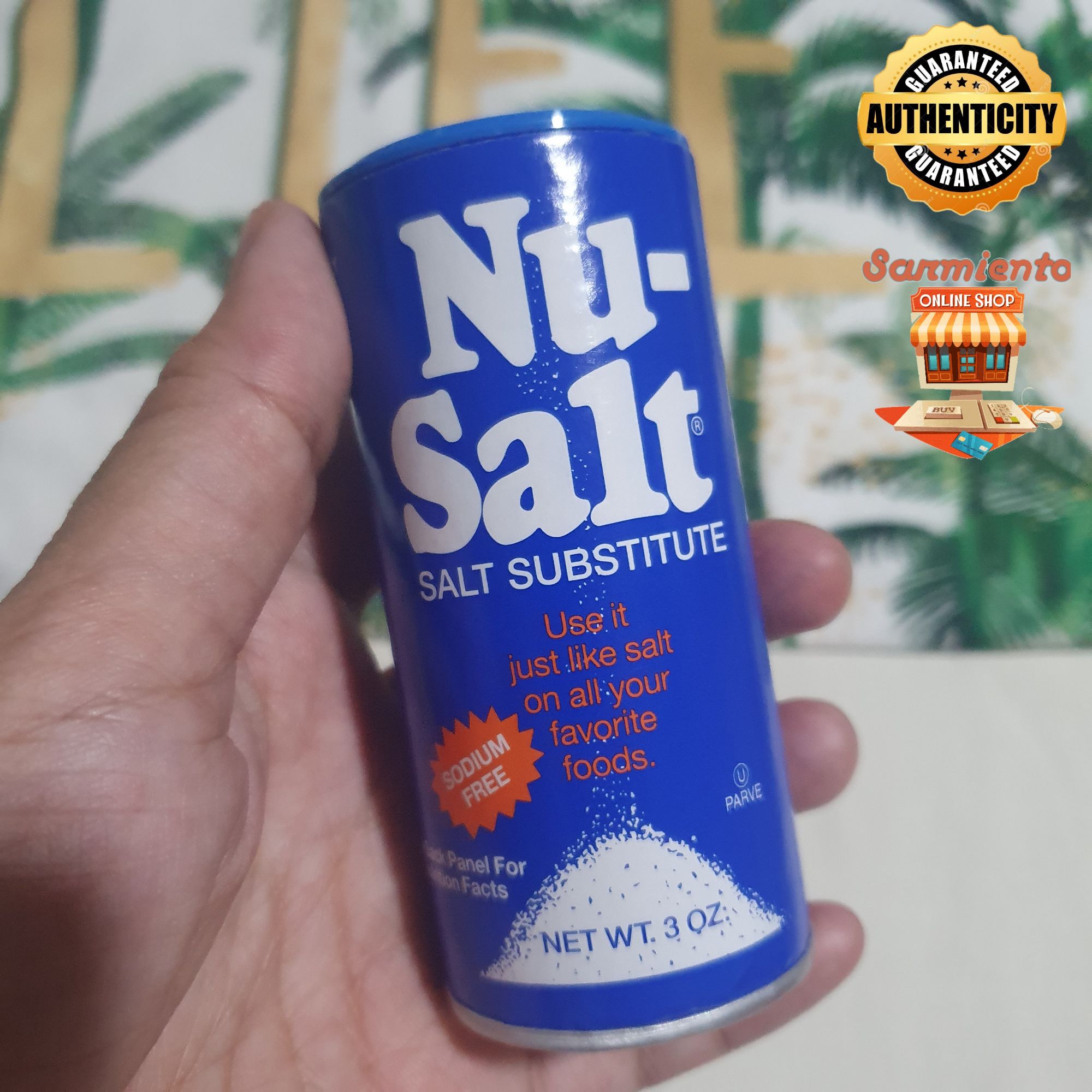 Nu-Salt Sodium-Free Salt Substitute Shaker (3 oz)
