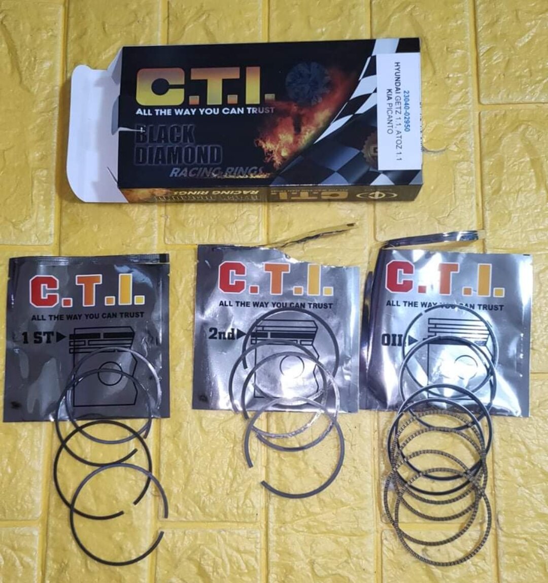 PISTON RING STANDARD SIZE SET HYUNDAI GETZ (2304002950) Lazada PH