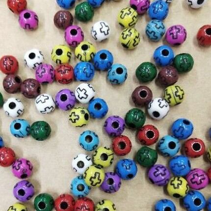 cross beads 8mm about 400pcs for diy bracelet necklace jewelry rosary