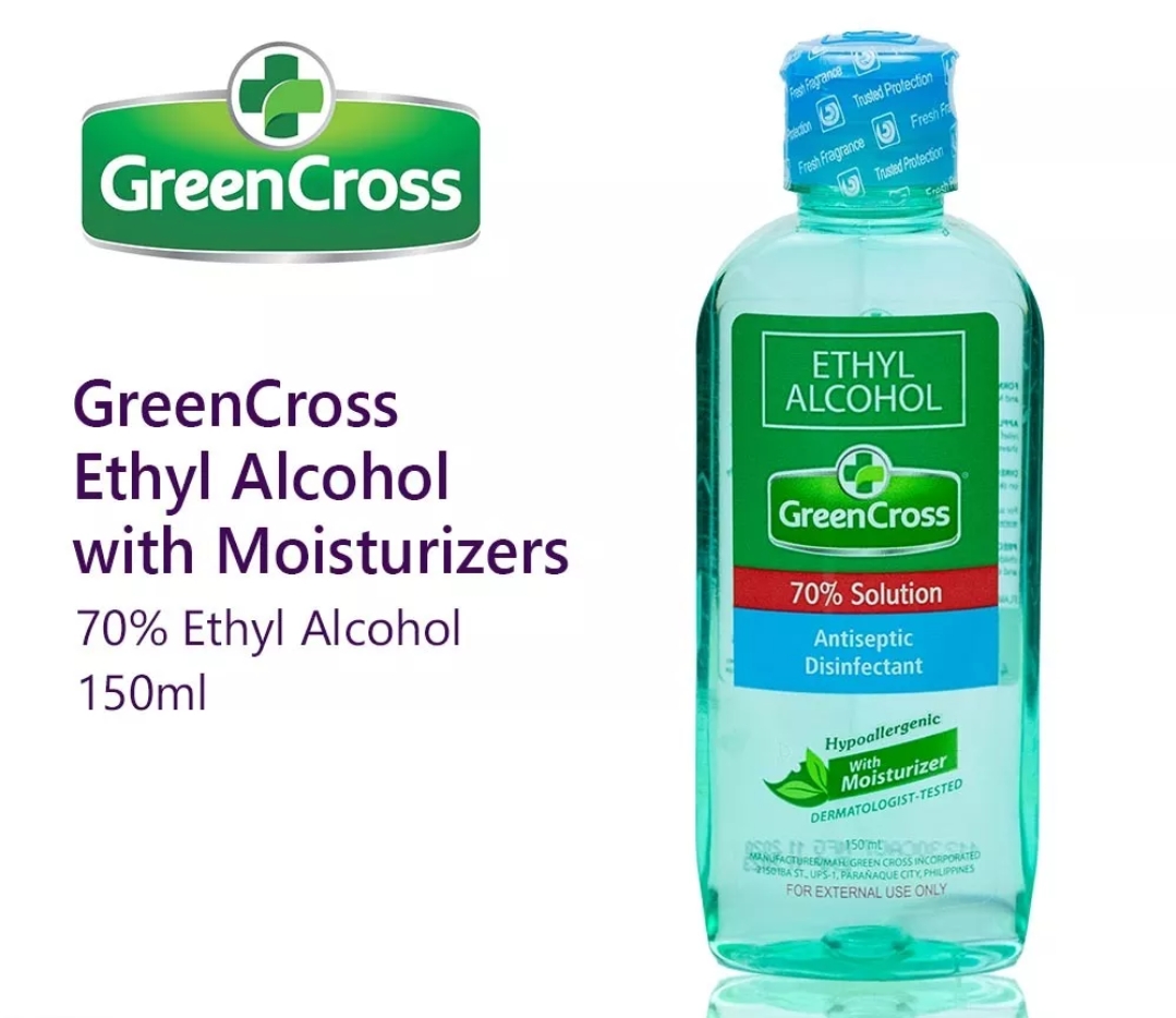 Green Cross w/Moisturizer Ethyl Alcohol 150ml