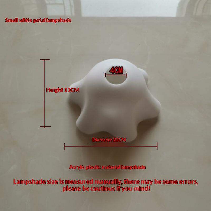 E27 Flower Shaped Lampshade - DIY Plastic Hanging Lamp Cover Chandelier Replacement Light Shade for Restaurant and Home Lighting