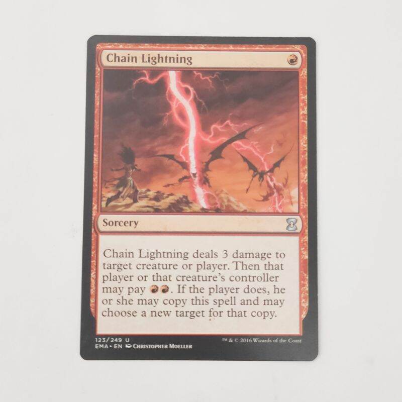 MTG Card CHAIN LIGHTNING Magic the Gathering Trading Card Game Red | Lazada  PH