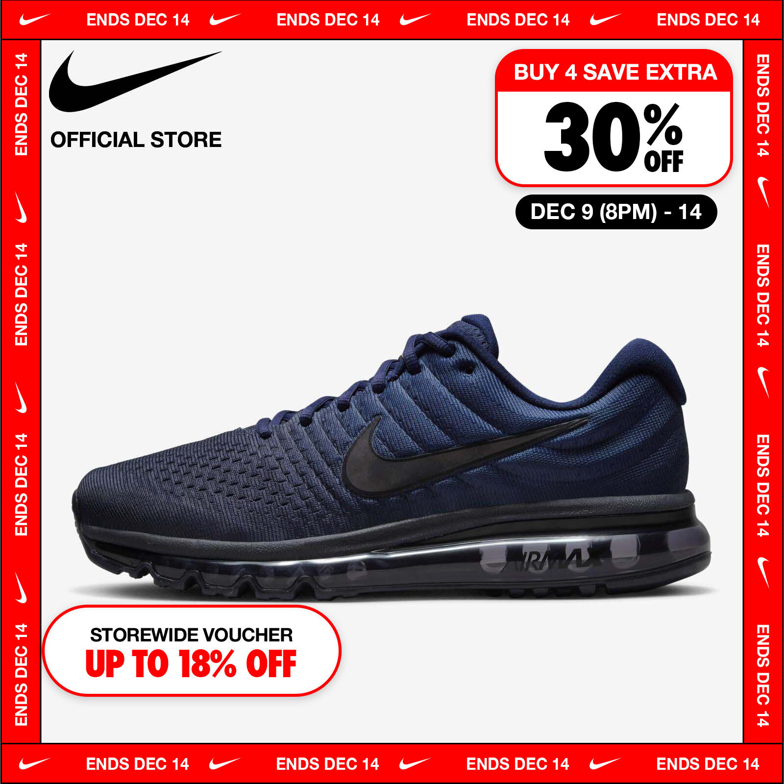 Discount on Nike  shoes - SKU: Nike Men's Air Max 2017 Shoes - Binary Blue