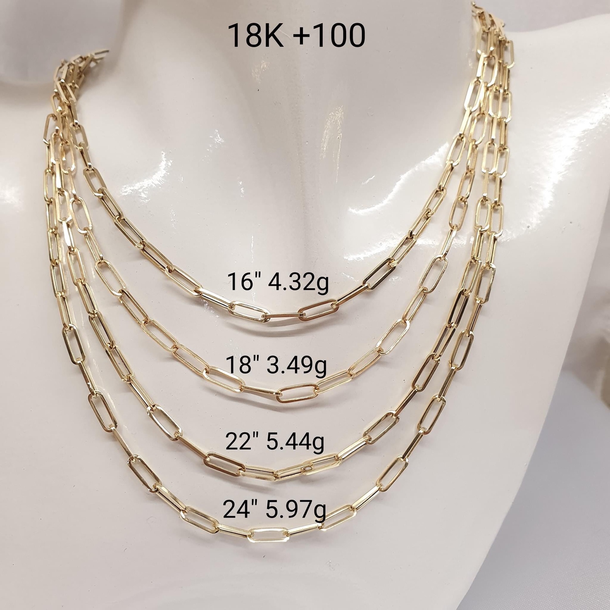 💯18K SAUDI GOLD PAPER CLIP CHAIN📌2999 /gram, Women's Fashion, Jewelry &  Organizers, Necklaces on Carousell