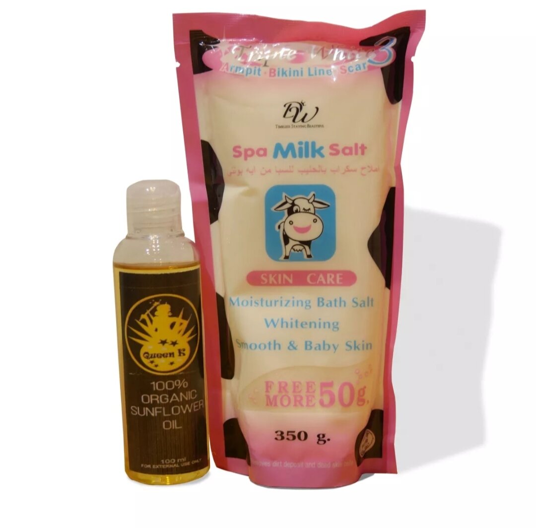 Sunflower Oil and Abonne Spa Salt Lazada PH