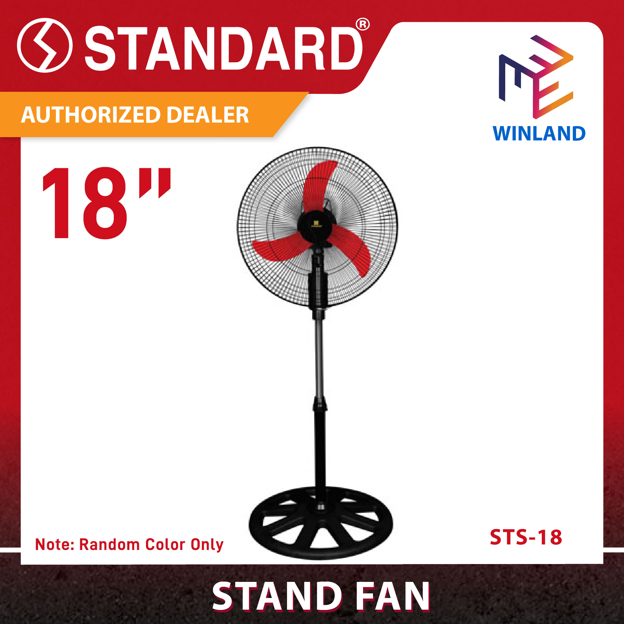 Winland Electric Fan 18" Stand Fan STS-18