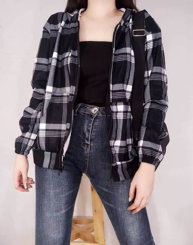 Checkered jacket outlet womens