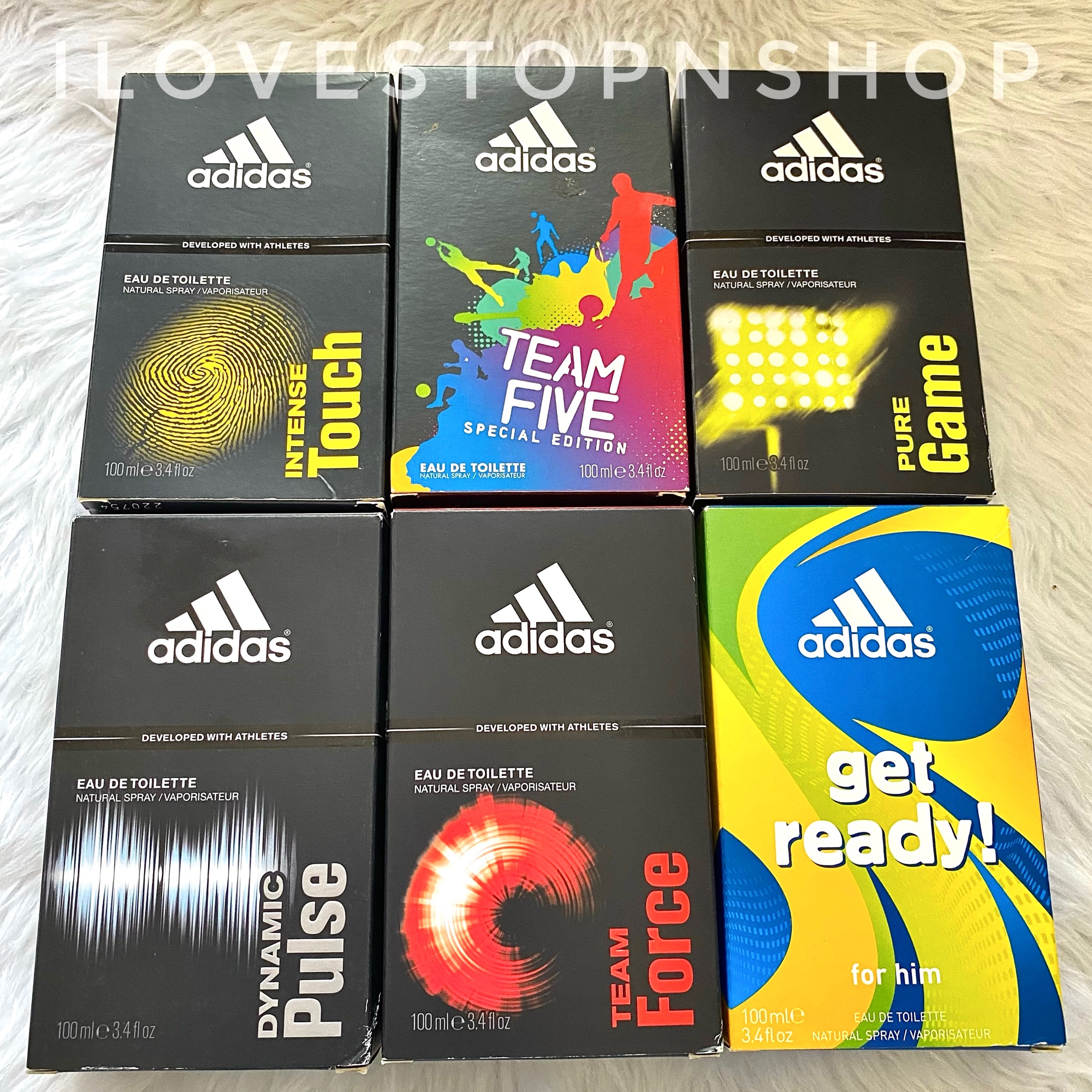 Adidas Men's Perfume Set: Intense Touch, Pure Game, Dynamic Pulse