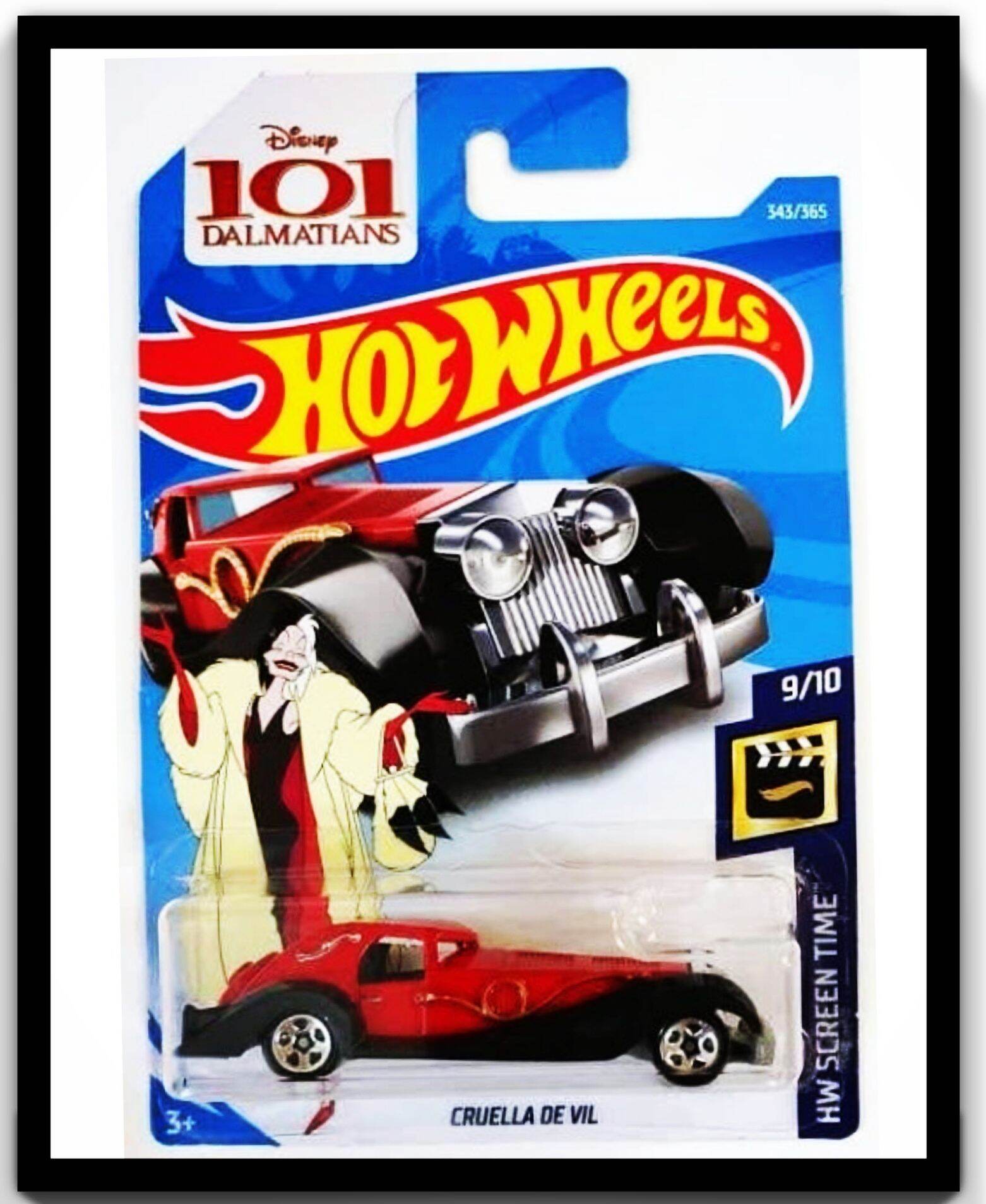 Details about   Hot Wheels HW Screen Time Disney 101 Dalmatians Cruella De Vil '18 50 Year Card 