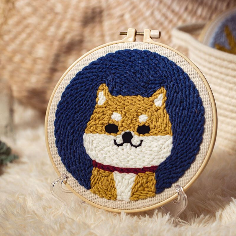 Animal Pattern DIY Punch Needle Embroidery Kit