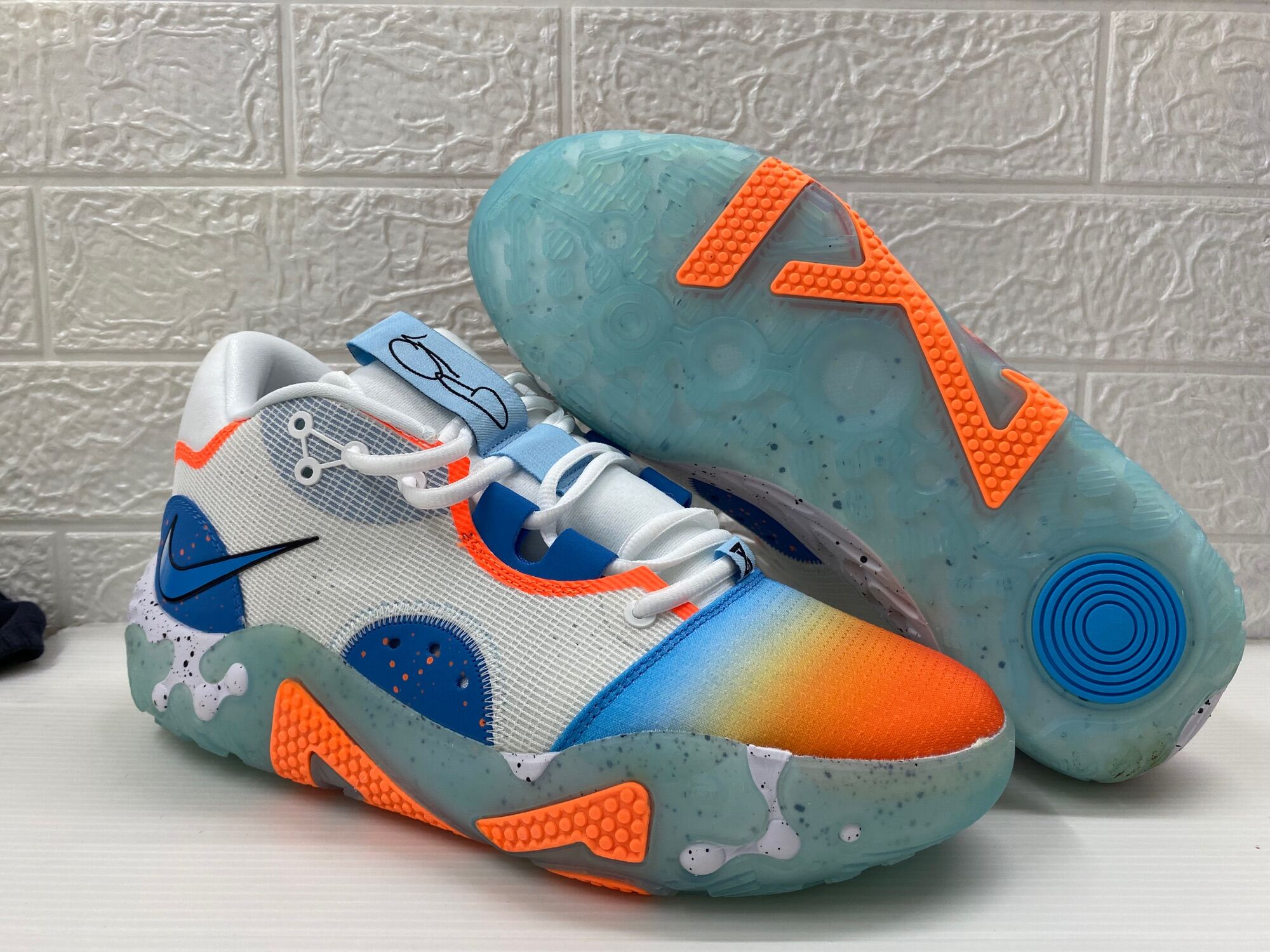 PG 6 White Orange shoes Lazada PH