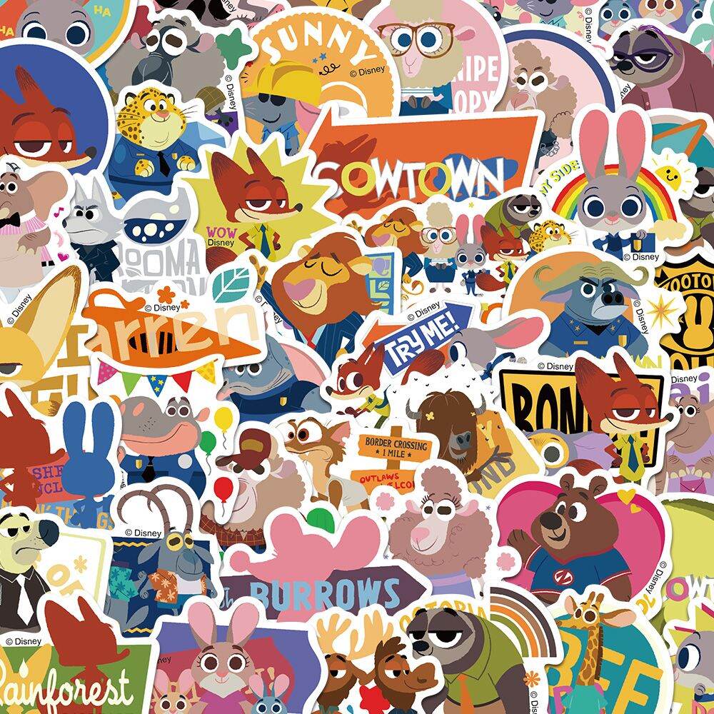 Zootopia Themed Decorative Stickers