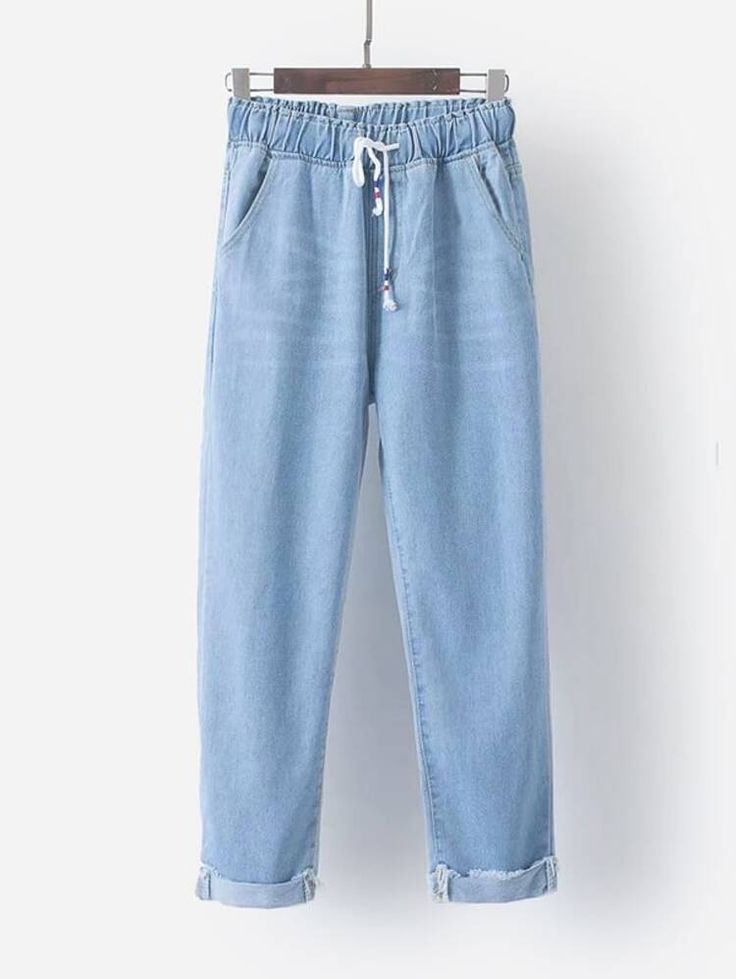 High Waist Plicated Detail Pants With Side Pockets and Belt Holes