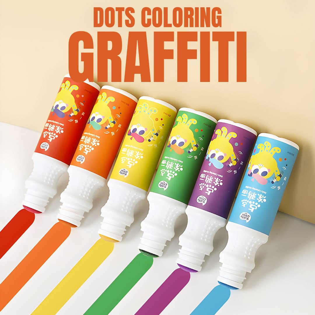 Kiddy Color Washable Colored Markers For Children Coloring Materials - Blue  Elephant Ph