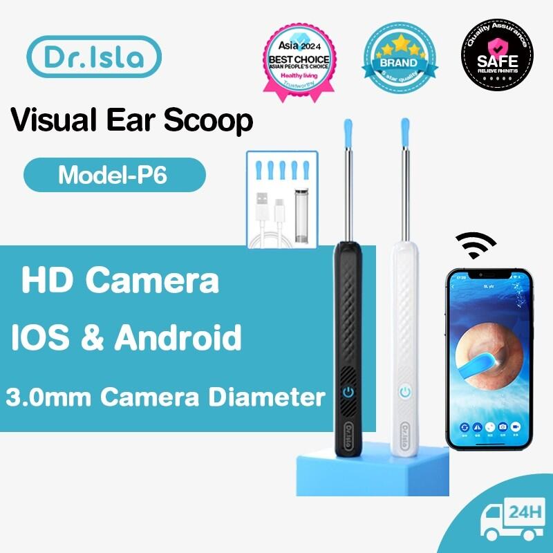 Dr.isla Ear Cleaner Otoscope with Camera for iPhone/Android