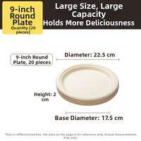 COOKER KING | Food-Grade Thick Waterproof Oil-Resistant Biodegradable Paper Plate