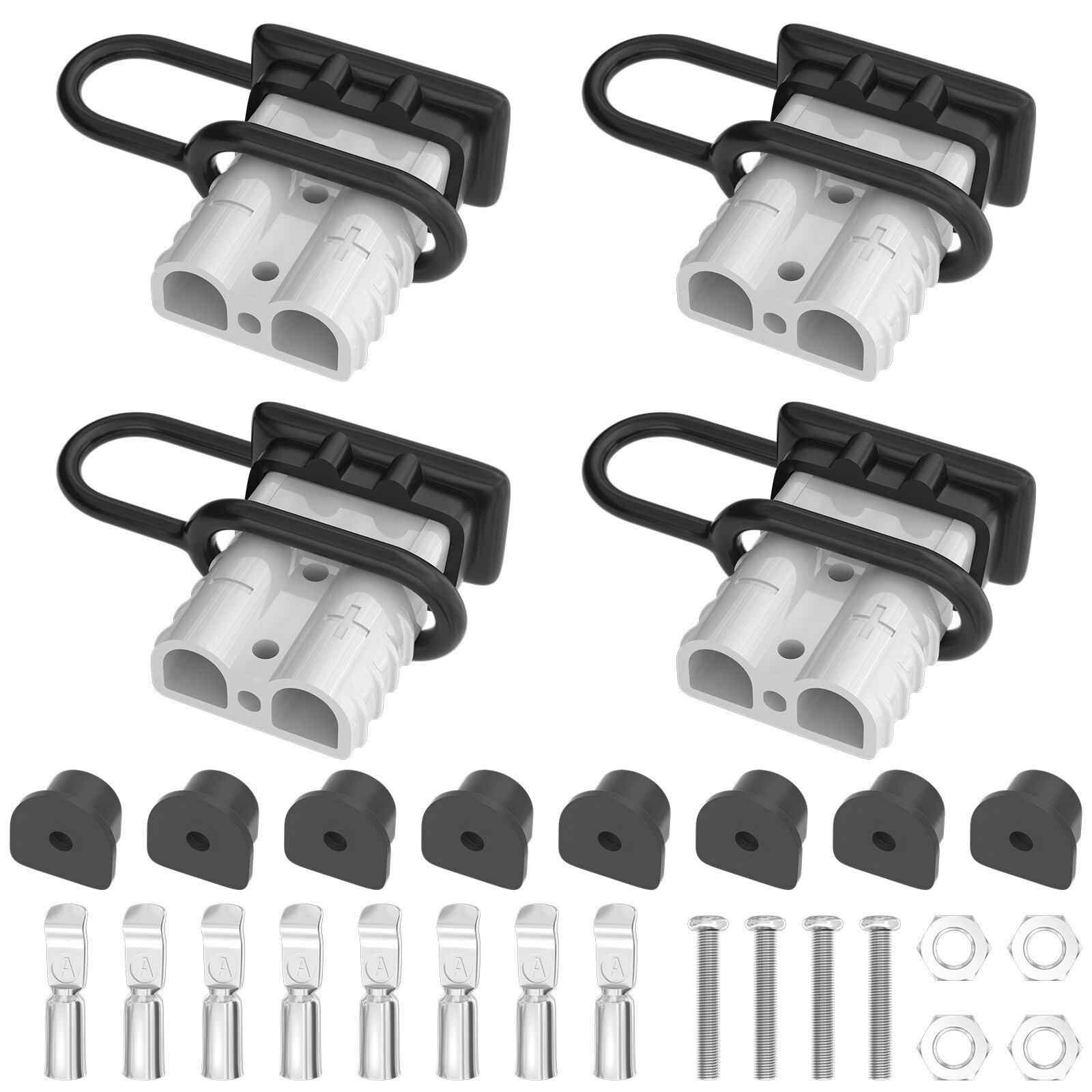 Daiertek 50a Battery Quick Connect Disconnect 6 To 12 Gauge Battery Quick Connectors Plug Kit 3021