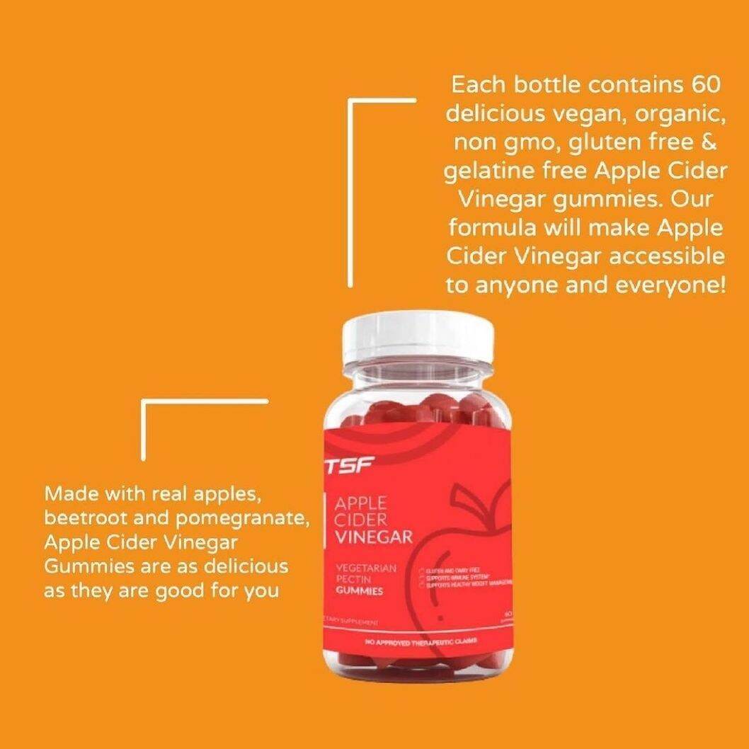 TSF APPLE CIDER VINEGAR GUMMIES 60gummies 30days Lazada PH