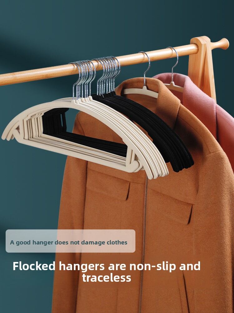 FAJIENUO | Anti-slip Non-mark Dry Wet Use Velvet Hanger Presyo 1,415 Piso*Libreng Shipping