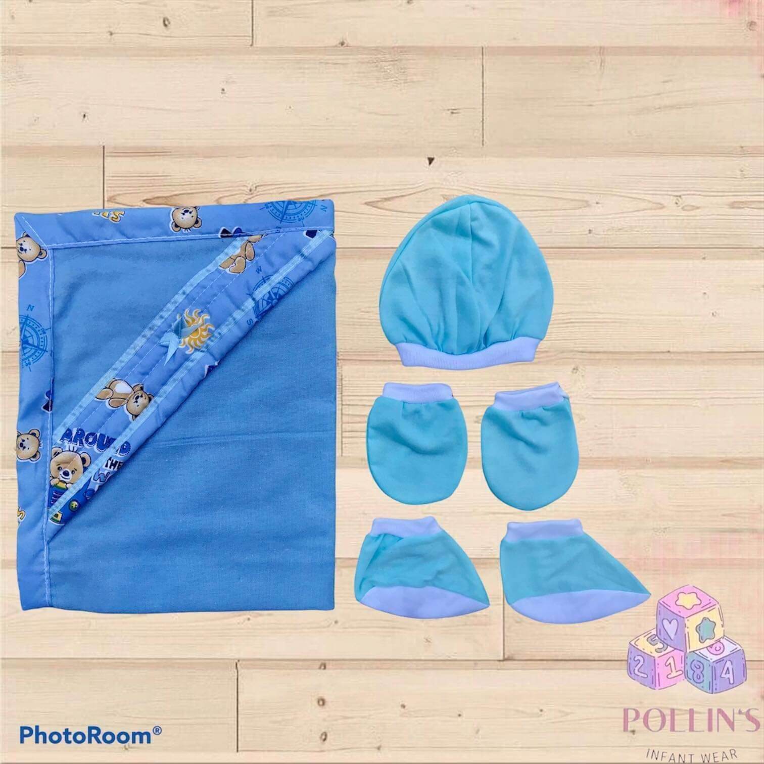 Pranella hood with 3in1 (set pack) (bundle deals)for Newbornbaby High Quality sold per piece available for boys and girls designs and colors good quality products